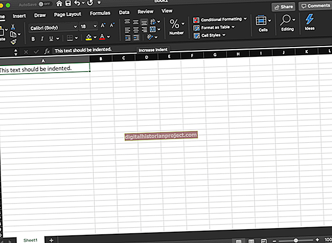 Cách thụt lề trong Excel